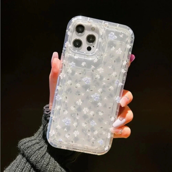 ⚠️Clearance iPhone 14/Pro/Pro Max Flower Print Phone Case - Picture 2 of 4